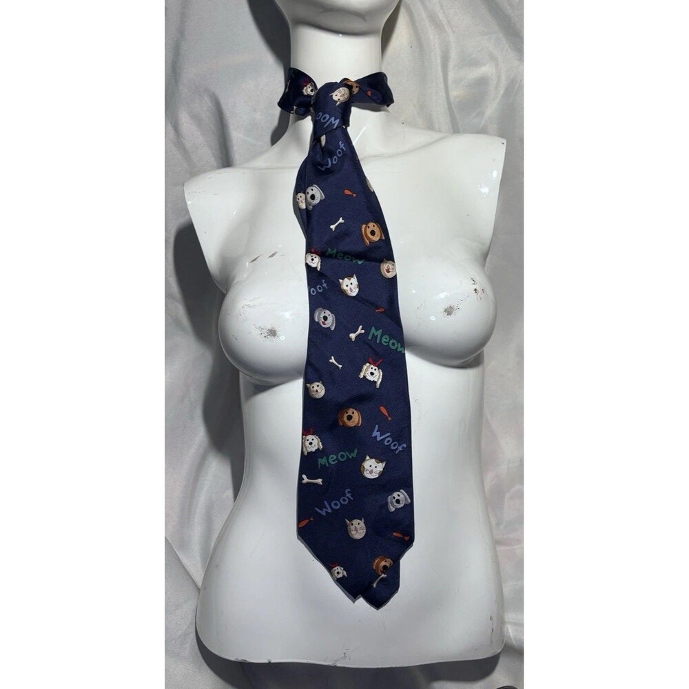 Randa Corp "Save The Children" 100% Silk Cats & Dogs Tie
